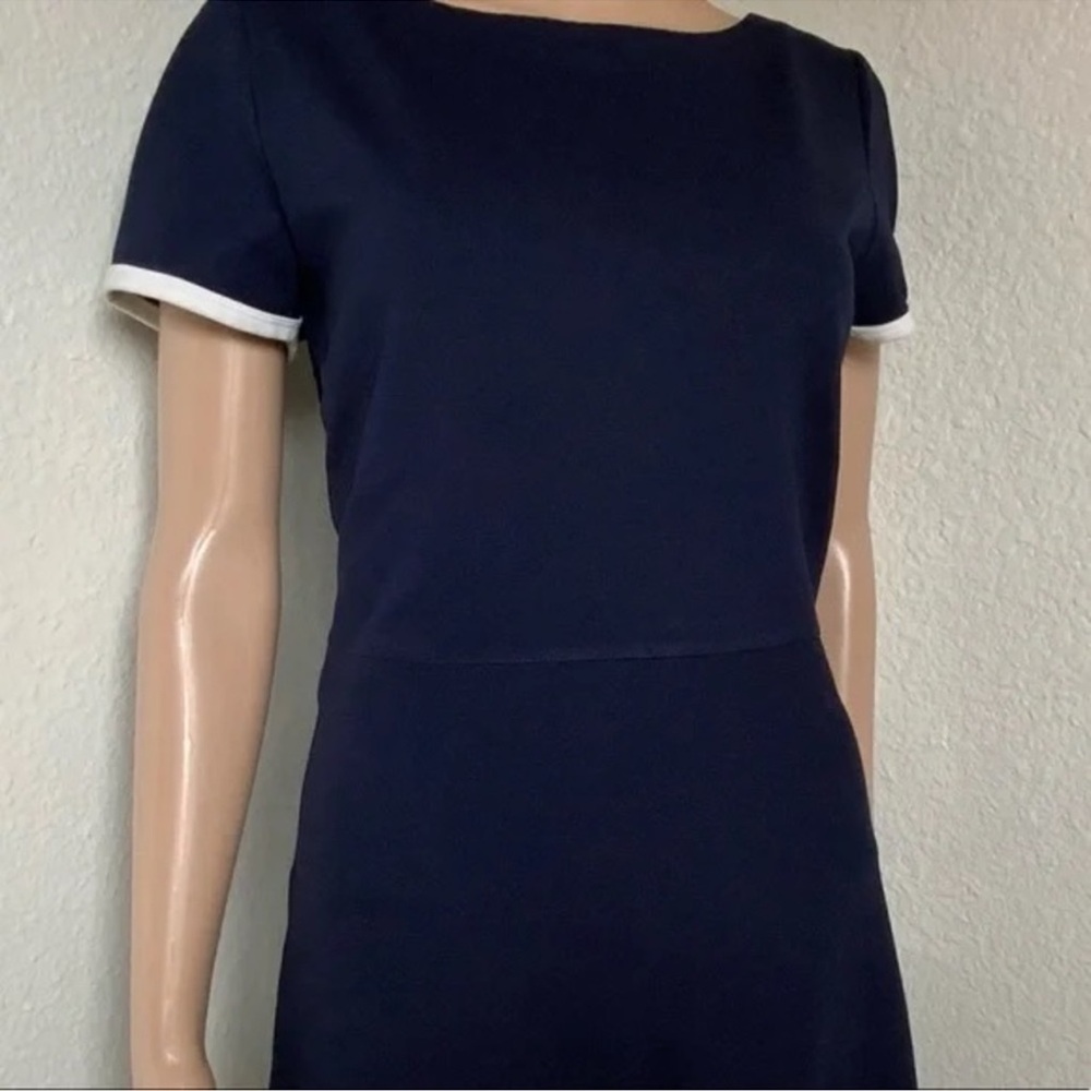 J Crew Elegant Navy Blue Dress - Picture 4 of 5